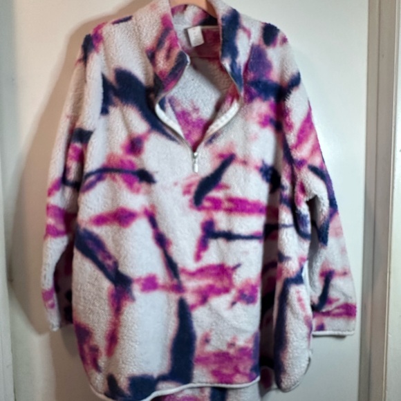 Livi Active Pink and Blue Tie-Dye Sweater - Picture 1 of 3